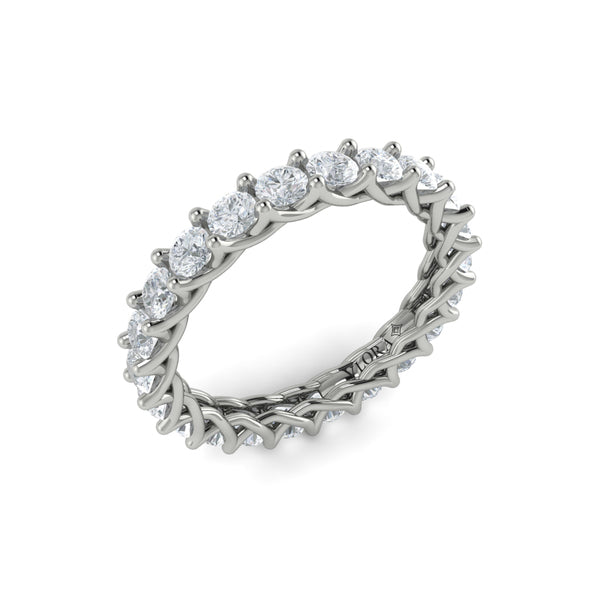 Eternity Bands Wedding Band in Platinum by Vlora Bridal