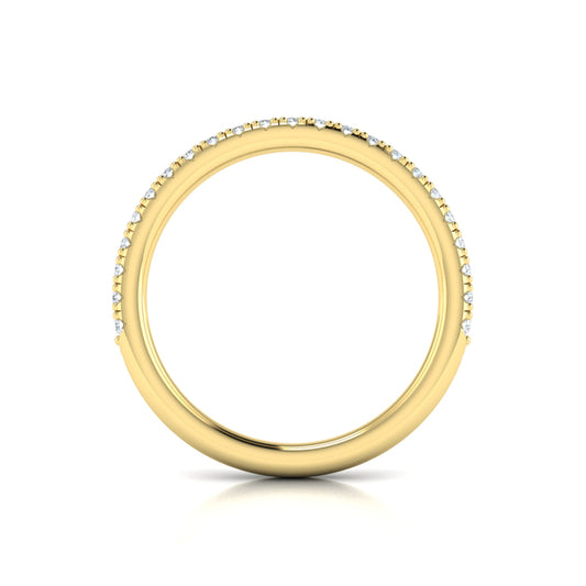 Matching Band for Faceted Elegance Engagement Ring