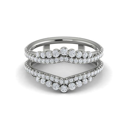 Enhancer Wedding Band in Platinum by Vlora Bridal