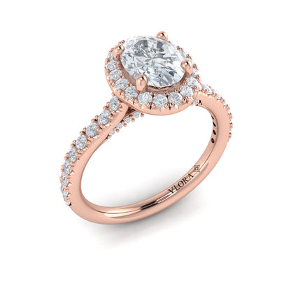 Timeless Oval Halo Engagement Ring