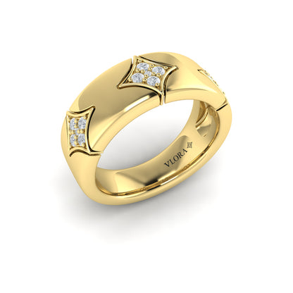 Diamond Cluster Vlora Star Ring