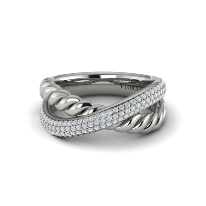 Twist Crossed Ring