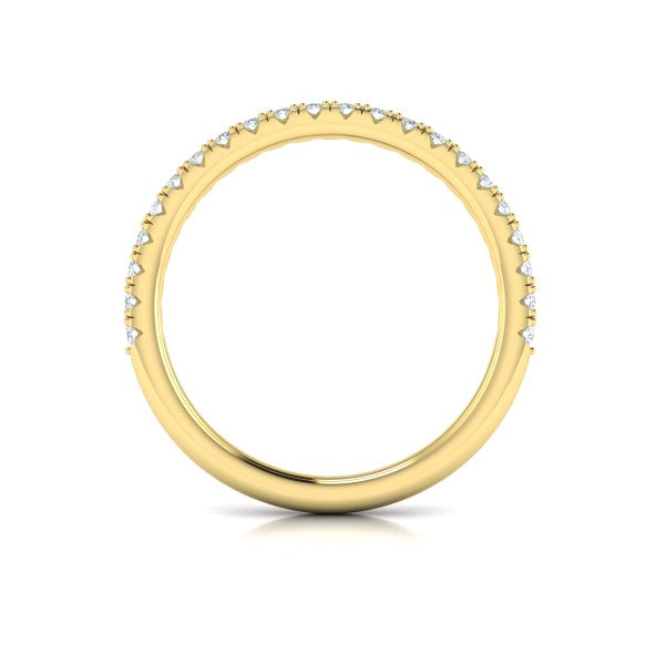 Matching Bands Wedding Band in 14K Yellow Gold by Vlora Bridal