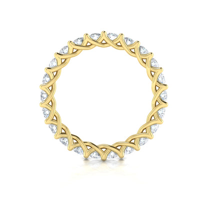 Bold Woven Eternity Ring