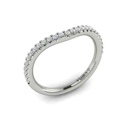 Matching Bands Wedding Band in Platinum by Vlora Bridal