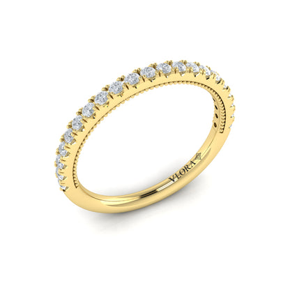 Matching Band for Deco Elegance Halo Oval Engagement Ring