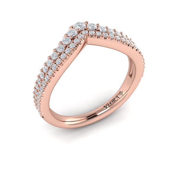 Double Chevron Contoured Band