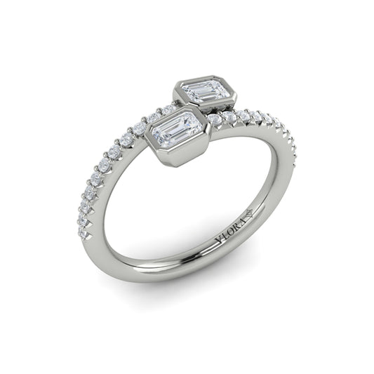 Diamond Baguette Wrap Ring