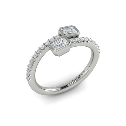 Diamond Baguette Wrap Ring