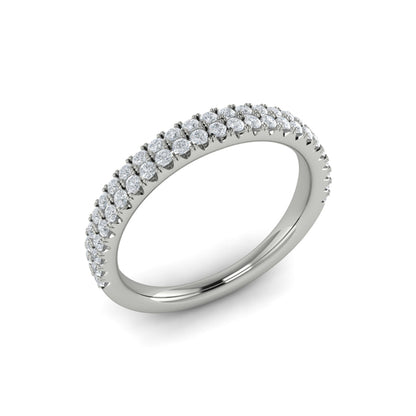 Stackable Bands Wedding Band in Platinum by Vlora Bridal