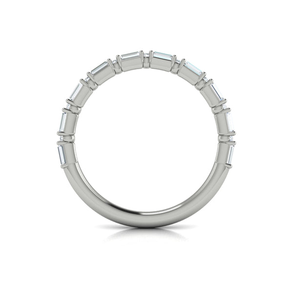 Matching Bands Wedding Band in 14K White Gold by Vlora Bridal