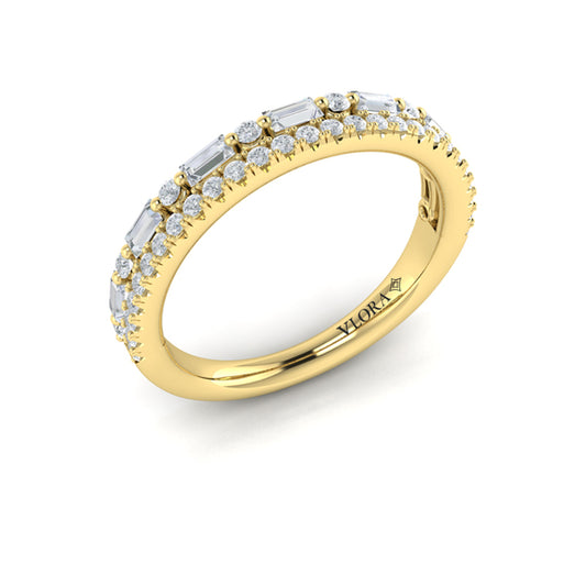 Baguette Dual Stackable Band