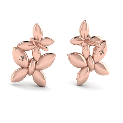 Double Butterfly Diamond Pavé Earrings