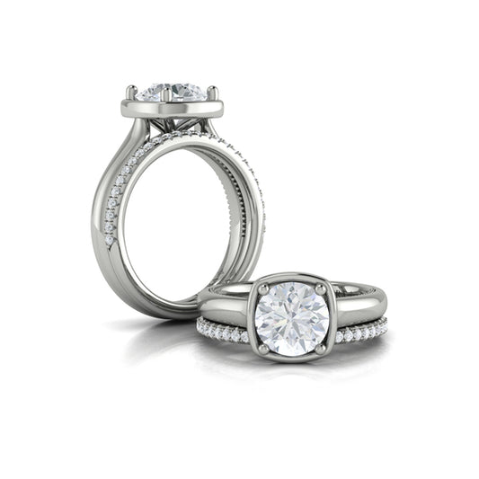 Matching Bands Wedding Band in Platinum by Vlora Bridal