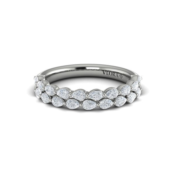 Stackable Bands Wedding Band in Platinum by Vlora Bridal