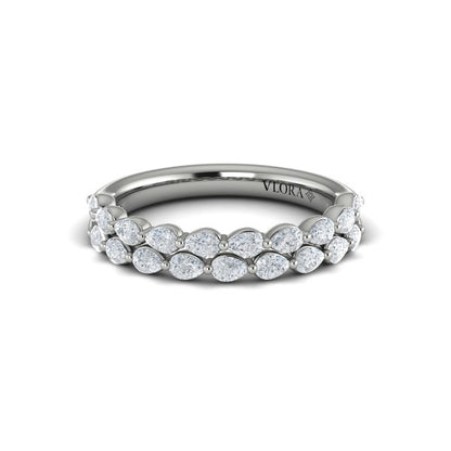 Stackable Bands Wedding Band in Platinum by Vlora Bridal