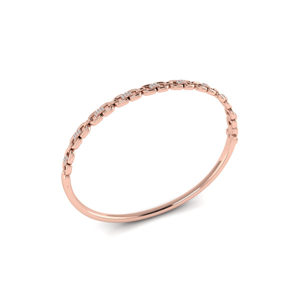 Alternating Diamond Bangle Bracelet
