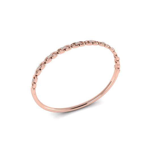 Alternating Diamond Bangle Bracelet