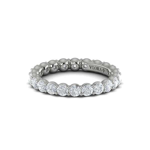 Eternity Bands Wedding Band in Platinum by Vlora Bridal