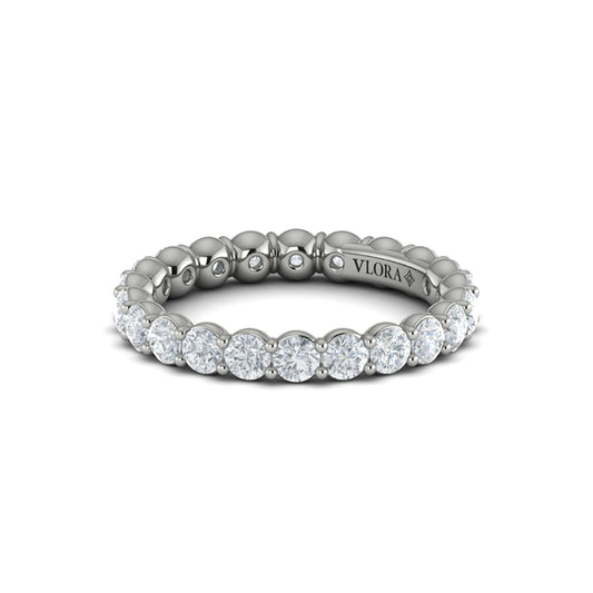 Eternity Bands Wedding Band in Platinum by Vlora Bridal