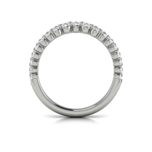 Contour Bands Wedding Band in Platinum by Vlora Bridal