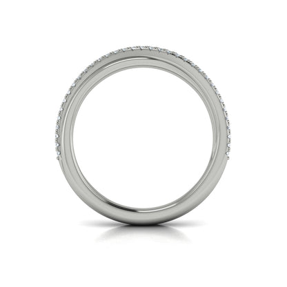Stackable Bands Wedding Band in Platinum by Vlora Bridal