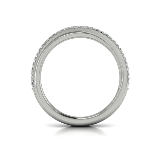 Stackable Bands Wedding Band in Platinum by Vlora Bridal