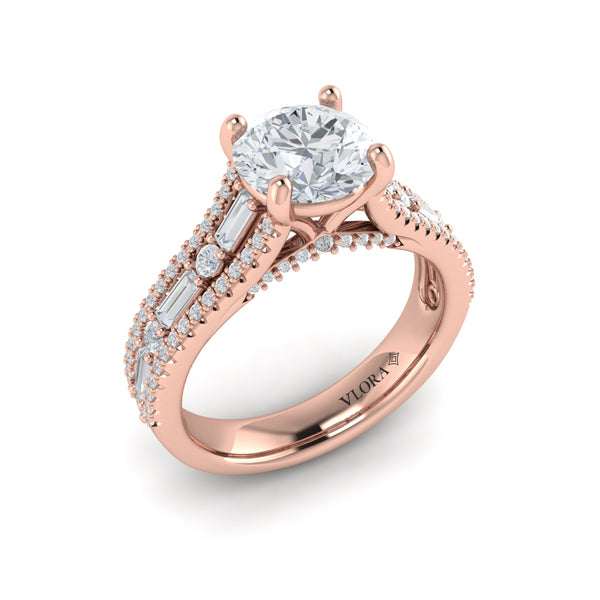 Extravagant Round Engagement Ring