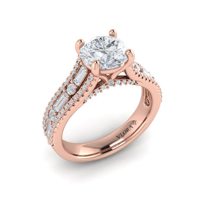 Extravagant Round Engagement Ring