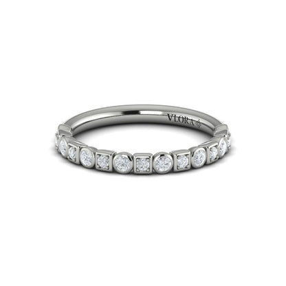 Stackable Bands Wedding Band in Platinum by Vlora Bridal