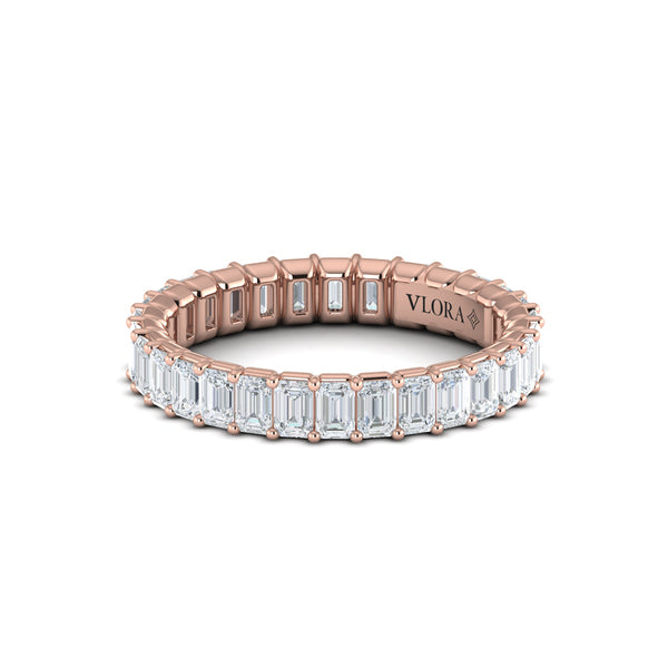 Bold Emerald Cut Eternity Ring