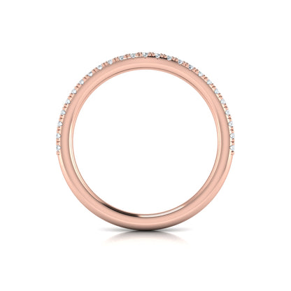 Matching Bands Wedding Band in 14K Rose Gold by Vlora Bridal