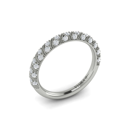 Stackables Wedding Band in Platinum by Vlora Bridal