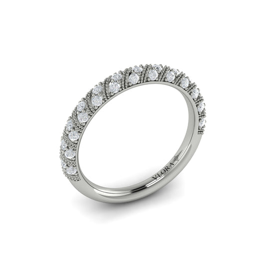 Stackables Wedding Band in Platinum by Vlora Bridal