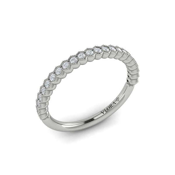 Stackables Wedding Band in Platinum by Vlora Bridal