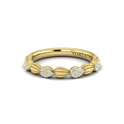 Cascade Ring with Satin Finish