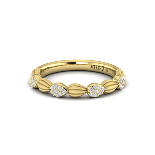 Cascade Ring with Satin Finish