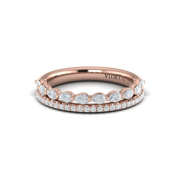 Marquise Dual Stackable Band