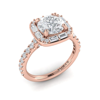 Intricate Halo Engagement Ring