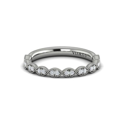 Matching Bands Wedding Band in Platinum by Vlora Bridal