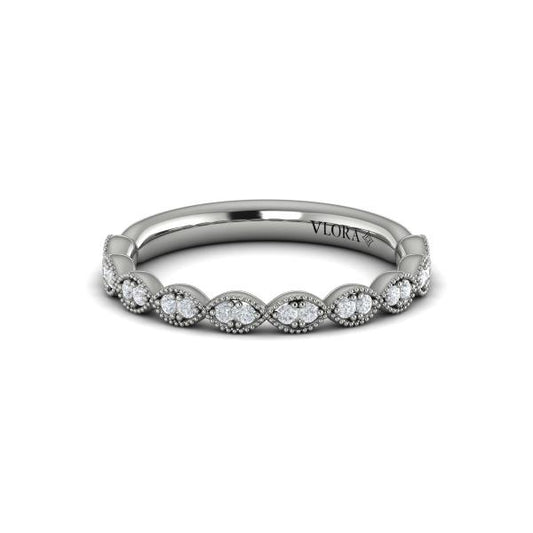 Matching Bands Wedding Band in Platinum by Vlora Bridal