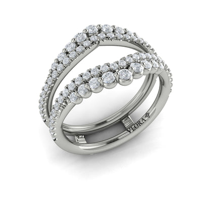 Enhancer Wedding Band in Platinum by Vlora Bridal