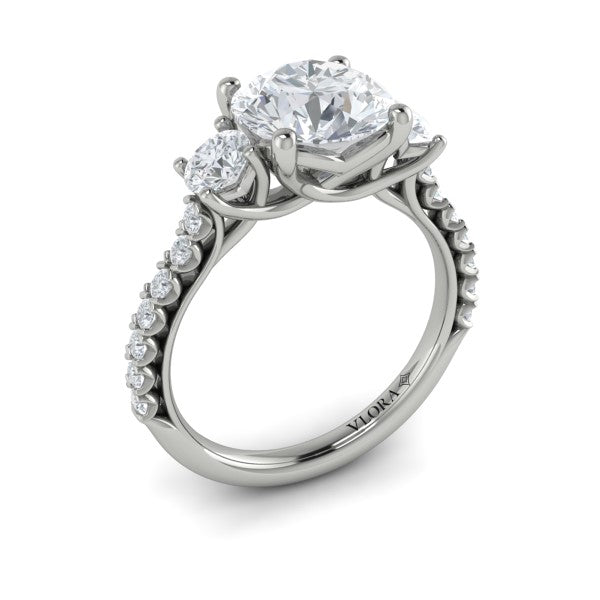 Classic Trio Three Stone Engagement Ring