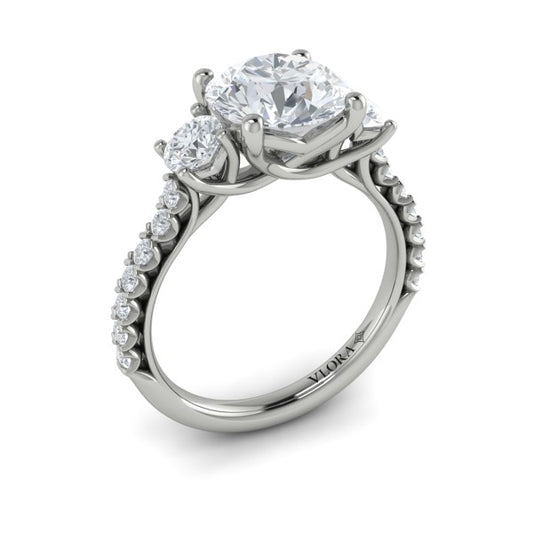 Classic Trio Three Stone Engagement Ring