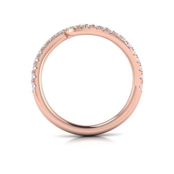 Matching Band for Graceful Curves Engagement Ring