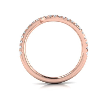 Matching Band for Graceful Curves Engagement Ring