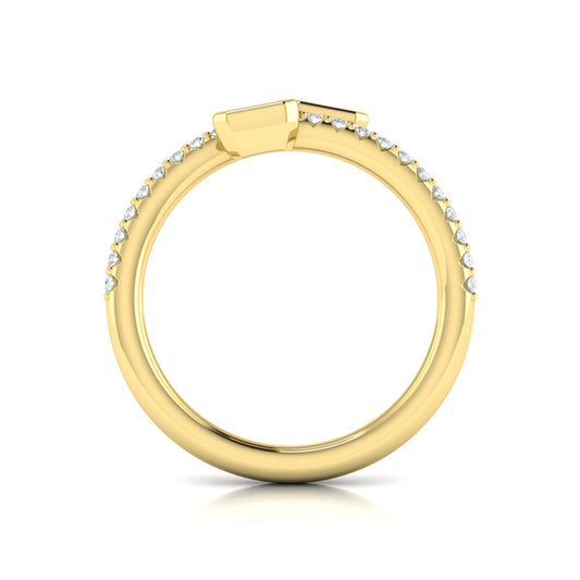 Diamond Baguette Wrap Ring