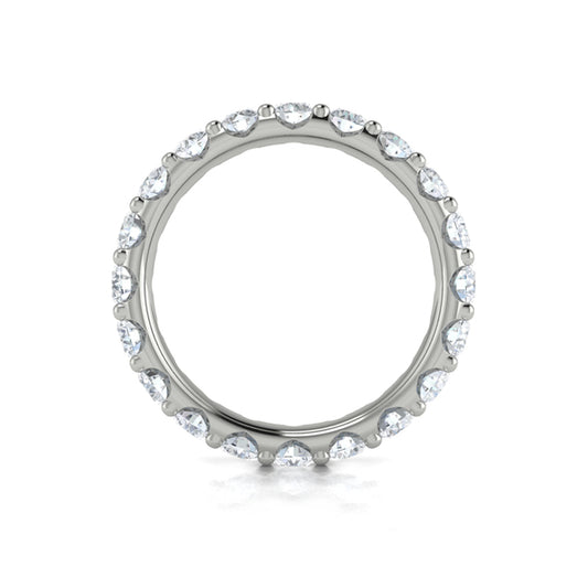 Dramatic Pave Eternity Ring