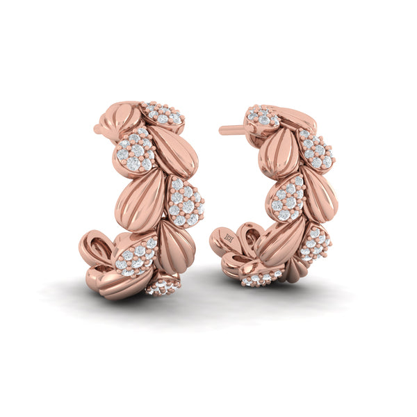 Scalloped Hoop Earrings