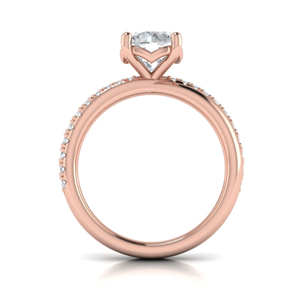 Twisted Pave Classic Engagement Ring
